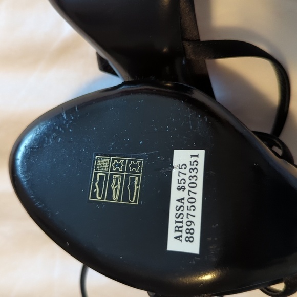 NWOB RALPH LAUREN Purple Label cross strappy heels size 37.5 - Picture 9 of 10